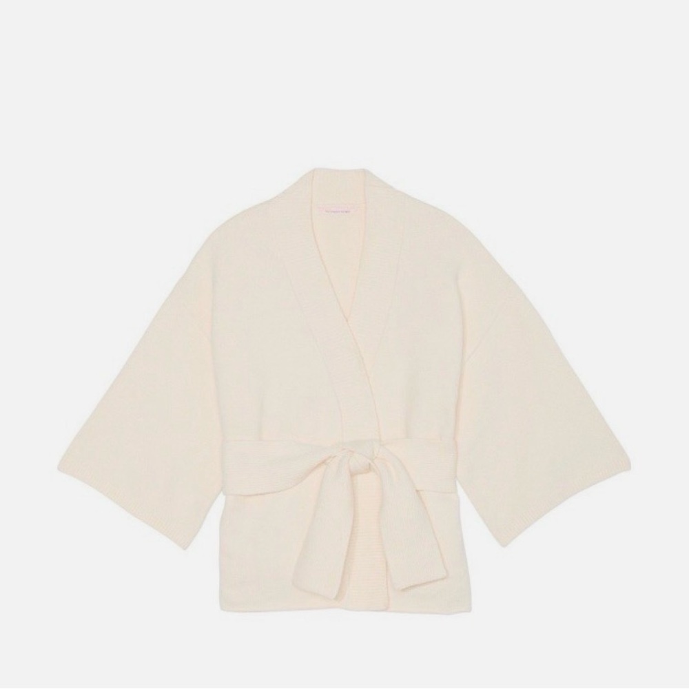 Victoria’s Secret luxe Cream knit wrap sweater